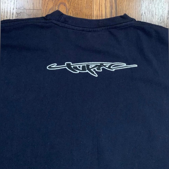 Vintage Cybertek Tupac Navy Graphic T Shirt (Size L) - Picture 4 of 5